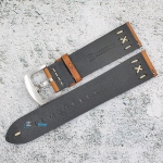 Каишка за часовник Hightone Premium HT22-A86S, Кожена, Кафява, 22мм