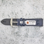 Каишка за часовник Hightone Premium HT22-A87S, Кожена, Синя, 22мм