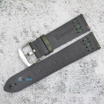 Каишка за часовник Hightone Premium HT22-A88S, Кожена, Зелена, 22мм