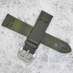 Каишка за часовник Hightone Premium HT22-A88S, Кожена, Зелена, 22мм