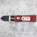 Каишка за часовник Hightone Premium HT22-A89S, Кожена, Бордо, 22мм