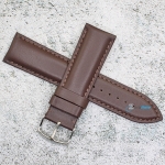 Каишка за часовник Hightone HT24-437V, Кожена, Кафява, 24мм