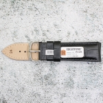 Каишка за часовник Hightone HT24-438V, Кожена, Черна, 24мм