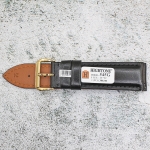 Каишка за часовник Hightone Premium HT24-545G, Кожена, Черна, 24мм