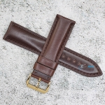Каишка за часовник Hightone Premium HT24-546G, Кожена, Кафява, 24мм
