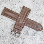 Каишка за часовник Hightone Premium HT24-582S, Кожена, Кафява, 24мм