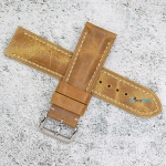 Каишка за часовник Hightone Premium HT24-583S, Кожена, Кафява, 24мм