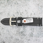 Каишка за часовник Hightone Premium HT24-A41S, Кожена, Черна, 24мм