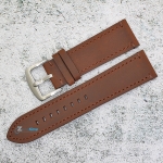 Каишка за часовник Hightone Premium HT24-A43S, Кожена, Кафява, 24мм