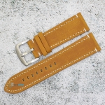 Каишка за часовник Hightone Premium HT24-A45S, Кожена, Кафява, 24мм