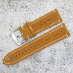 Каишка за часовник Hightone Premium HT24-A45S, Кожена, Кафява, 24мм