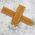 Каишка за часовник Hightone Premium HT24-A45S, Кожена, Кафява, 24мм