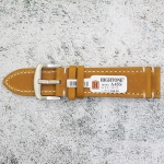 Каишка за часовник Hightone Premium HT24-A45S, Кожена, Кафява, 24мм