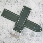 Каишка за часовник Hightone Premium HT24-A47S, Кожена, Зелена, 24мм