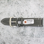 Каишка за часовник Hightone Premium HT24-A49S, Кожена, Сива, 24мм