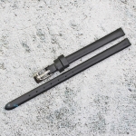Каишка за часовник Hightone HT6-200, Кожена, Черна, 6мм