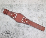 Каишка за часовник FOSSIL JR1157, JR1155, Кожена, Кафява, 24мм