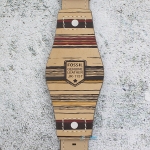 Каишка за часовник FOSSIL JR1157, JR1155, Кожена, Кафява, 24мм
