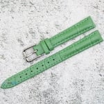 Каишка за часовник Lyon LY1296, Кожена, Зелена, 12мм