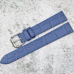 Каишка за часовник Lyon LY1671, Кожена, Синя, 16мм