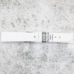 Каишка за часовник Lyon LY1861SL, Кожена, Бяла, 18мм