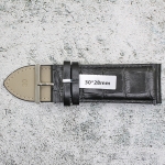 Каишка за часовник Lyon LY3001, Кожена, Черна, 30мм