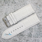 Каишка за часовник Lyon LY3060, Кожена, Бяла, 30мм