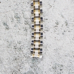 Верижка за часовник ML12-6018BC, Стоманена, Биколор, 12мм