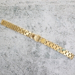 Верижка за часовник ML12-6018G, Стоманена, Златиста, 12мм