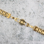 Верижка за часовник ML12-6018G, Стоманена, Златиста, 12мм