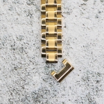 Верижка за часовник ML12-6018G, Стоманена, Златиста, 12мм