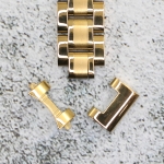 Верижка за часовник ML12-6018G, Стоманена, Златиста, 12мм