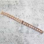 Верижка за часовник ML12-6018RG, Стоманена, Розово злато, 12мм