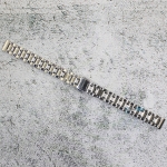 Верижка за часовник ML12-6018W, Стоманена, Сребриста, 12мм