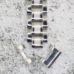 Верижка за часовник ML12-6018W, Стоманена, Сребриста, 12мм