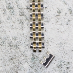 Верижка за часовник ML12-6019BC, Стоманена, Биколор, 12мм