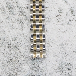 Верижка за часовник ML12-6019BC, Стоманена, Биколор, 12мм