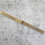 Верижка за часовник ML12-6019G, Стоманена, Златиста, 12мм