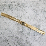 Верижка за часовник ML12-6019G, Стоманена, Златиста, 12мм