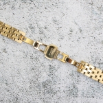 Верижка за часовник ML12-6019G, Стоманена, Златиста, 12мм