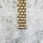 Верижка за часовник ML12-6019G, Стоманена, Златиста, 12мм