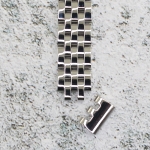 Верижка за часовник ML12-6019W, Стоманена, Сребриста, 12мм