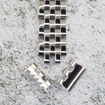 Верижка за часовник ML12-6019W, Стоманена, Сребриста, 12мм