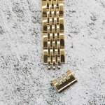 Верижка за часовник ML12-6020G, Стоманена, Златиста, 12мм