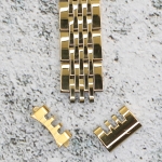 Верижка за часовник ML12-6020G, Стоманена, Златиста, 12мм