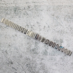 Верижка за часовник ML12-6020W, Стоманена, Сребриста, 12мм