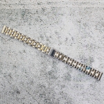 Верижка за часовник ML14-6018BC, Стоманена, Биколор, 14мм