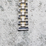 Верижка за часовник ML14-6018BC, Стоманена, Биколор, 14мм