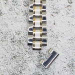 Верижка за часовник ML14-6018BC, Стоманена, Биколор, 14мм