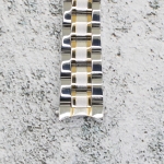 Верижка за часовник ML14-6018BC, Стоманена, Биколор, 14мм